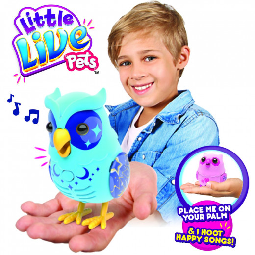 Little Live Pets S2 Tweet Talking Owl And Baby - Blue