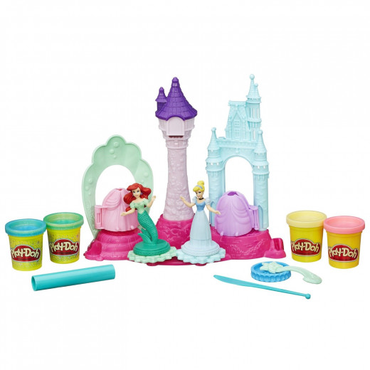 Play Doh Disney Princess Royal Palace Playset with Cinderella and Ariel