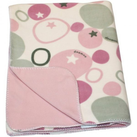 Doomoo Dream Baby Fleece Blanket (150 x 100 cm, stones  pink )