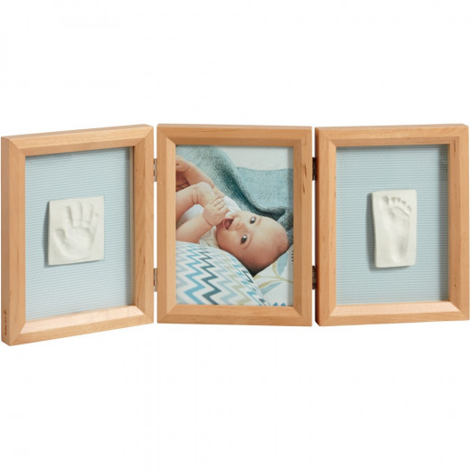 My Baby Art My Baby Touch Wooden Double Frame - Honey
