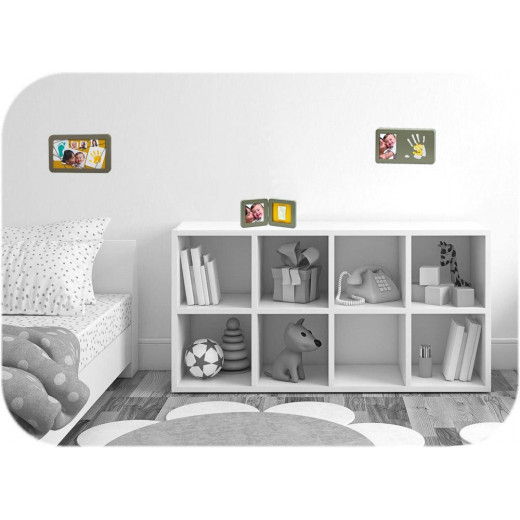 Baby Art  Duo Paint Print Frame (Taupe & Sun)