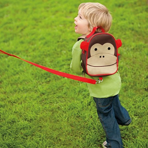 Skip Hop Zoo Little Kid and Toddler Safety Harness Backpack, Monkey