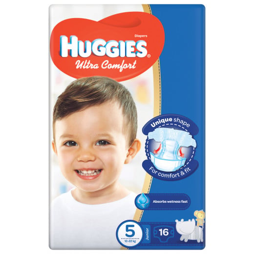 Huggies Convenience Size (5) 12-22KG 16 Diapers