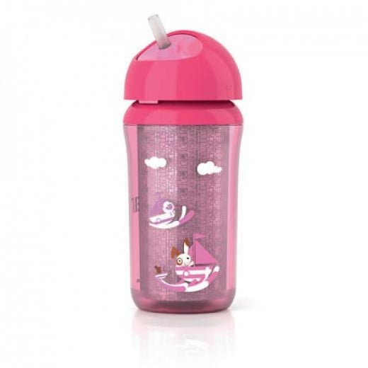 Avent Insulated Cup With Straw 260 Ml - Pink