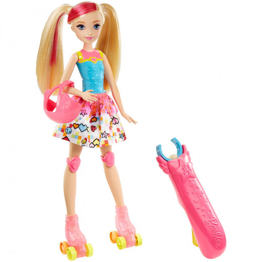Barbie Video Game Hero Light-up Skates Barbie Doll