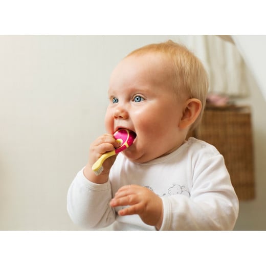 فرشاة أسنان الأطفال ناعمة, باللون الزهري و الأزرق, 0-2 سنة من جوردان