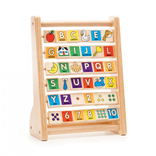 Melissa & Doug ABC - 123 Abacus Wooden Educational Toy