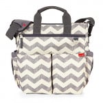 Skip Hop Duo Signature Carry All Travel Diaper Bag Tote with Multipockets, One Size, Chevron