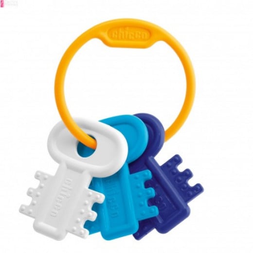 Chicco Teething Key Ring - Blue