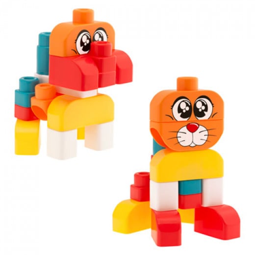 Chicco Toy Building Blocks Cat/ Dog Set 15pc