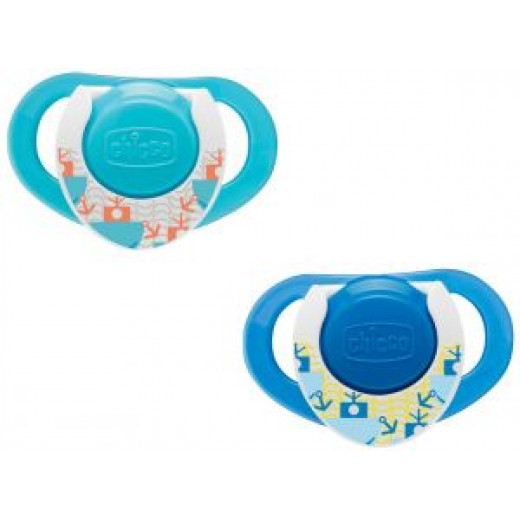 Chicco Physioring Blue Sil 4M+ 2 Pcs