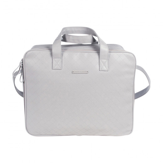 Pasito a Pasito Normandie Grey Faux Leather Hospital Bag