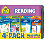 School Zone - Reading Flash Card 4-Pack