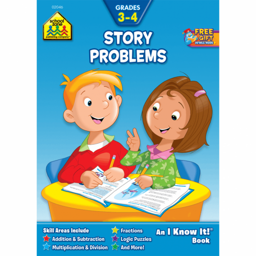 School Zone - Word Problems Workbook Grades 3-4