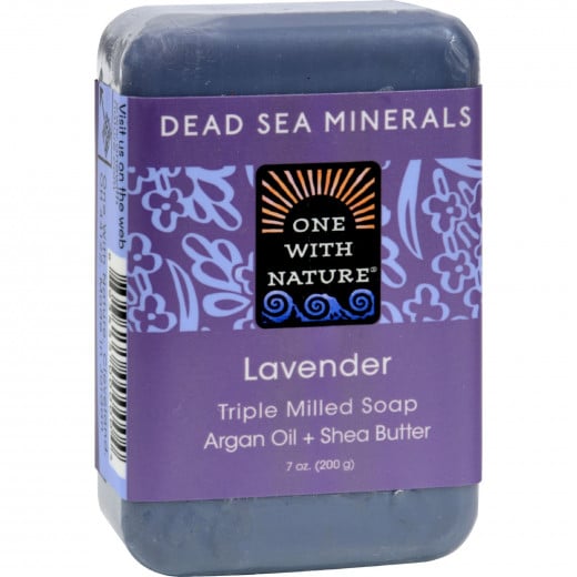 One With Nature Dead Sea Mineral Soap Lavender