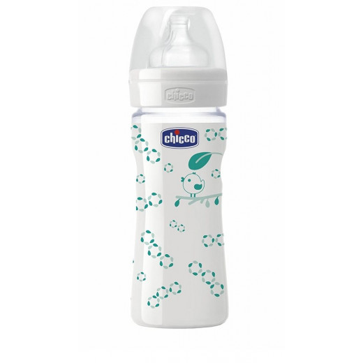 Chicco Natural Glass Bottle Silicone (240 ml)