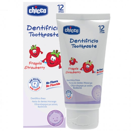 Chicco Toothpaste Strawberry 50ml Without Fluoride