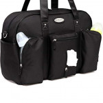 Colorland Abdie Duffel Shoulder Mummy Diaper Bag (Black)