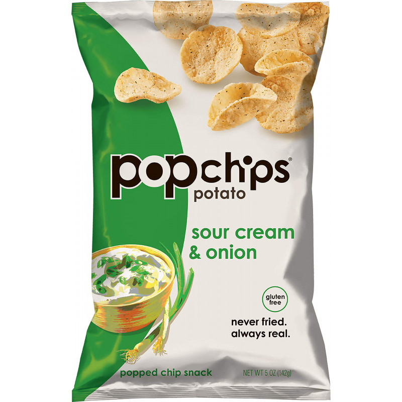 Popchips Potato, Sour Cream & Onion, 142g | Kitchen | Groceries | Chips & Snacks