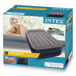 Twin Deluxe Pillow Rest Raised Airbed With Fiber-Tech Bip (w/220-240V Bulit-in Pump)