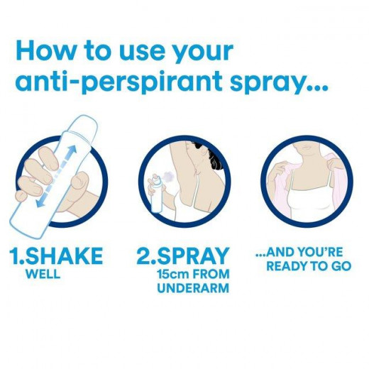 Dove Invisible Dry Spray Anti-Perspirant Deodorant 150ml (Made in Britain).