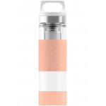 SIGG Thermo Flask Hot & Cold Glass Shy Pink Bottle 0.4 L