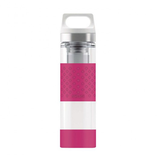 SIGG Thermo Flask Hot & Cold Glass Berry Bottle 0.4 L