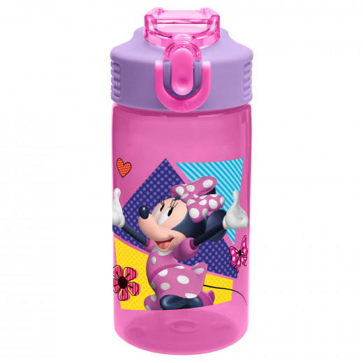 Zak Designs Minnie Mouse Bottle Pink with Straw & Built in Carrying Loop 16  oz