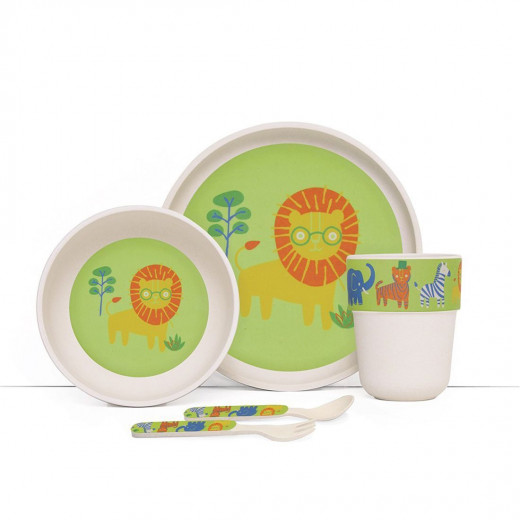 Penny Bamboo Meal Set with Cutlery - Wild Thing