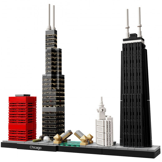مجموعة بناء شيكاغو سكاي لاين، 444 قطعة  من ليجو