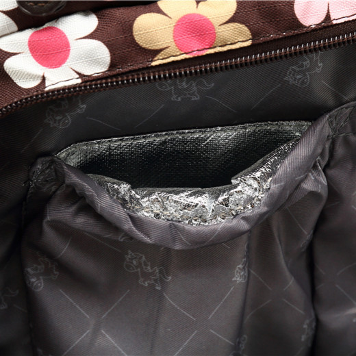 Colorland Diaper Bag Travel Backpack, Pink & Brown