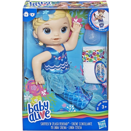 Baby Alive Shimmer ‘n Splash Mermaid (Blonde Hair)