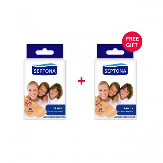 Septona Plasters Family, 20 Pieces - White Friday Offer - Buy 1 Get 1 Free