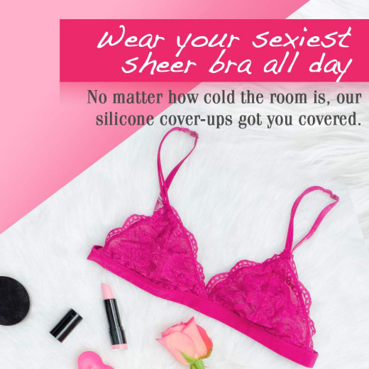Hollywood Fashion Secrets Silicone Nipple Coverups, Light Shade, 1 pair