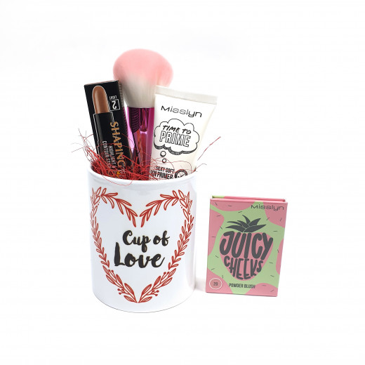 Misslyn Gift, Package Number 5 of Makeup with Beautiful Mug