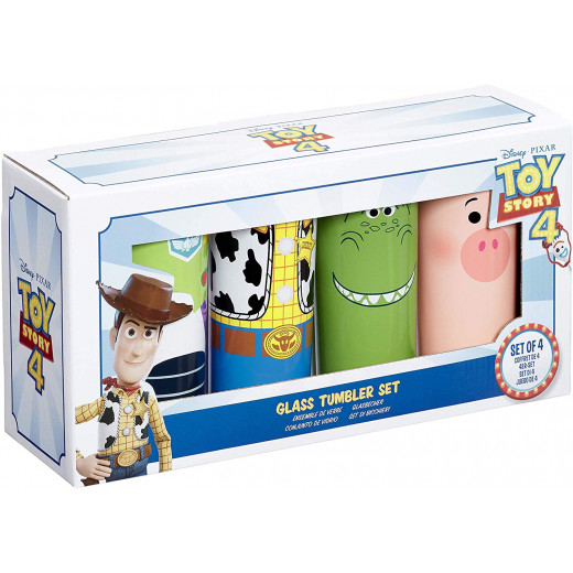 Funko Toy Story Tumbler Glass Set, One Size - Buzz, Woody, Rex & Hamm