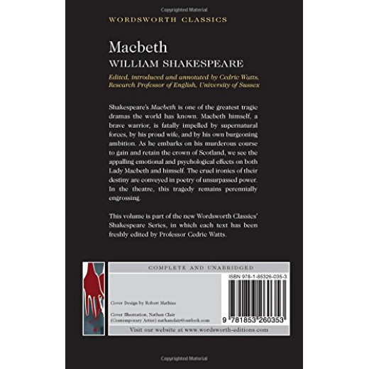 Macbeth (Wordsworth Classics)Paperback,128 pages