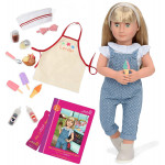 Our Generation Doll by Battat, Lorelei 18 Deluxe Posable Ice Cream Fashion Doll with Book & Accessories