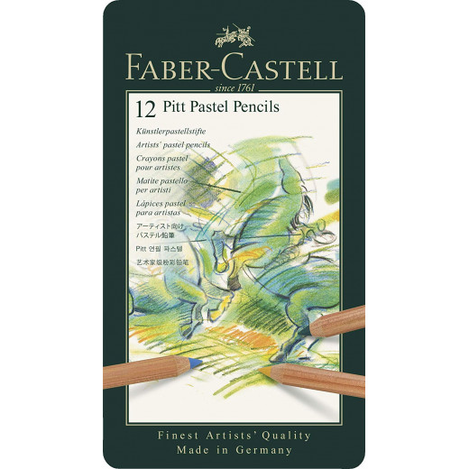Faber-Castel Colour pencil Pitt Pastel tin of 12