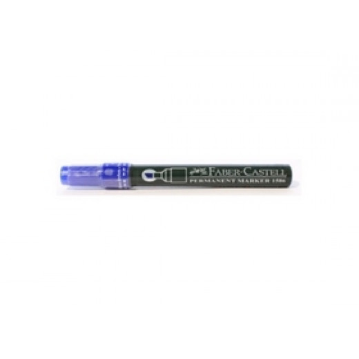 قلم ماركر باللون الازرق, 12 قطعة من فابر كاستل