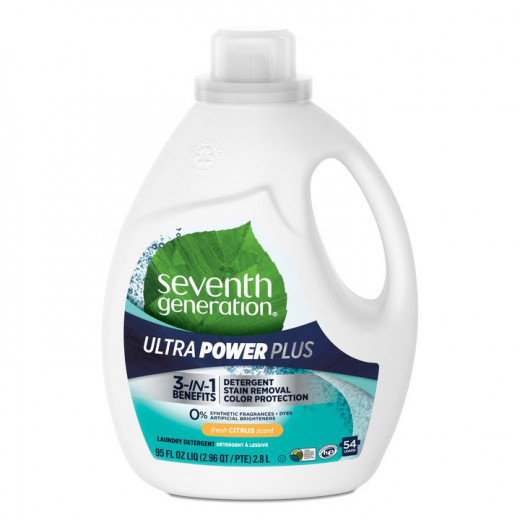 Seventh Generation Ultra Power Plus laundry Detergent Citrus 2.8L