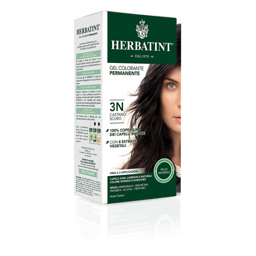 جل صبغة الشعر الدائم من هيرباتينت كستنائي داكن 3 ان - 150 مل