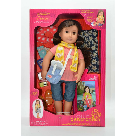 Our Generation 18-inch Reese Doll with Book