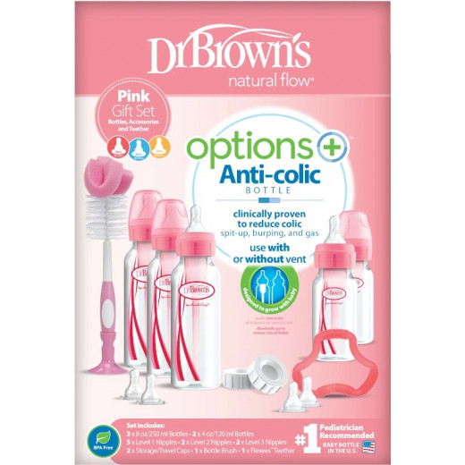 Dr.Brown’s Options Narrow-Neck Bottle Special Pink Edition Gift Set
