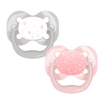 Dr. Brown's Advantage Pacifier - Stage 1, 2-Pack, Pink
