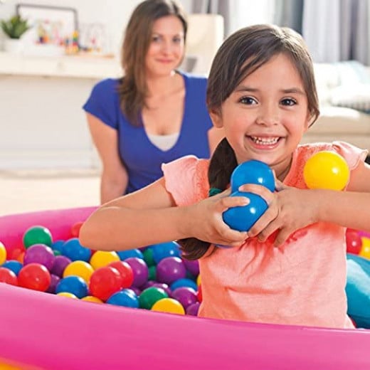 Intex Fun Balls - 100 Multi-Colored Plastic Balls, for Ages 2+