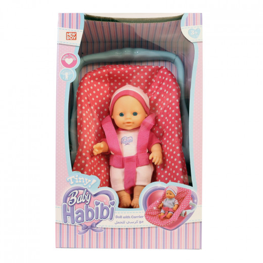 Baby Habibi - Tiny Doll with Carrier - Pink