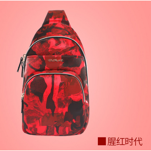 ColorLand Chest Shoulder Bag, Red