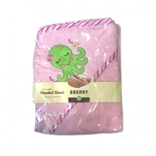 EBERRY Hooded Towel Pink, Assorted
