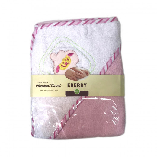 EBERRY Hooded Towel Pink, Assorted